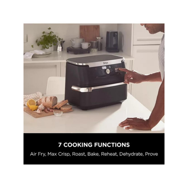 Ninja AF500UK Foodi Flexdrawer Air Fryer - Black