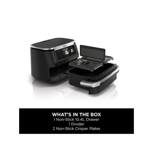 Ninja AF500UK Foodi Flexdrawer Air Fryer - Black