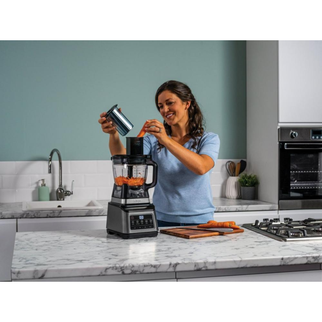 Ninja BN800UK 3-In-1 Blender And Food Processor With Auto Iq - Black/Silver