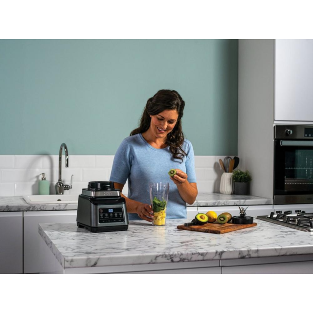 Ninja BN800UK 3-In-1 Blender And Food Processor With Auto Iq - Black/Silver