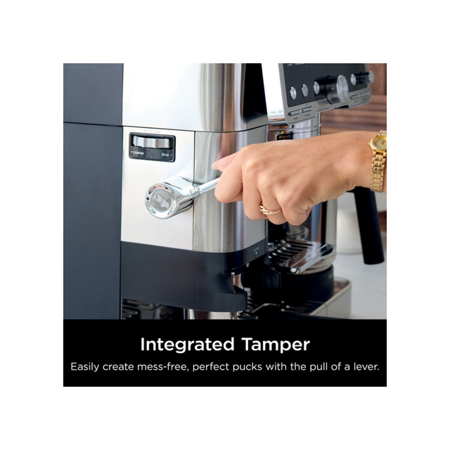 Ninja ES701UK Luxe Cafe Pro Series Espresso Machine - Black/Stainless Steel