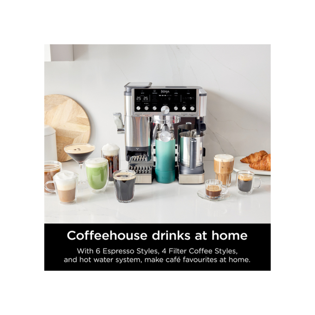Ninja ES701UK Luxe Cafe Pro Series Espresso Machine - Black/Stainless Steel