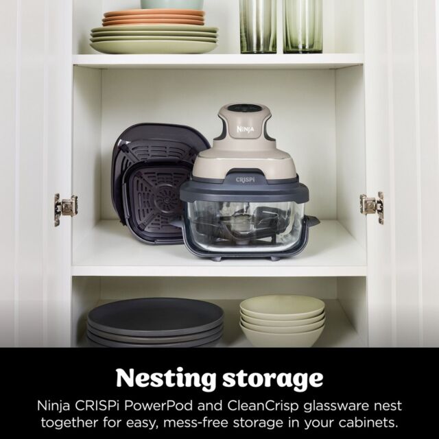 Ninja FN101UKST CRISPi 4-in-1 Portable Air Fryer - Stone
