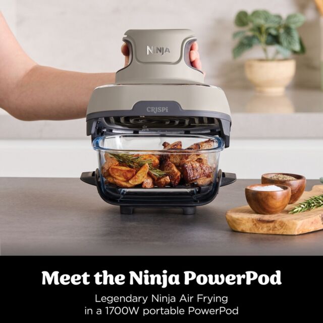 Ninja FN101UKST CRISPi 4-in-1 Portable Air Fryer - Stone