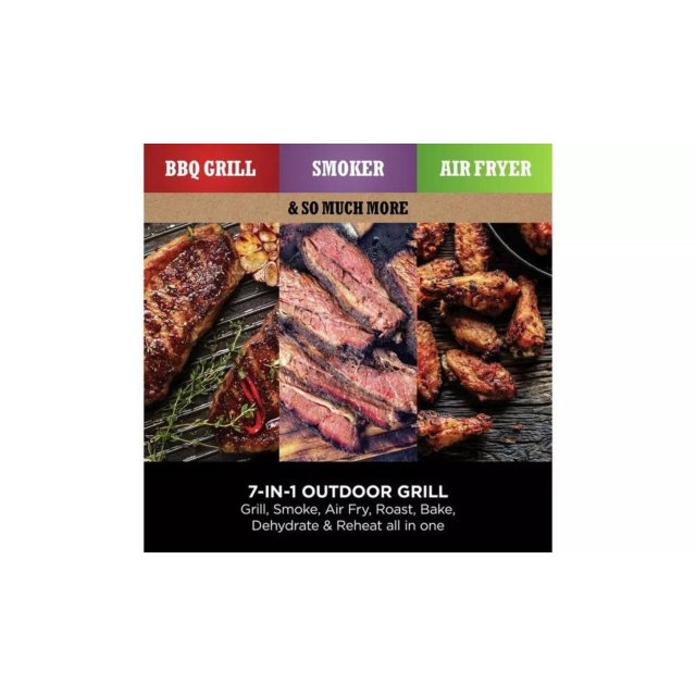 Ninja OG701UK Woodfire Electric Bbq Grill & Smoker