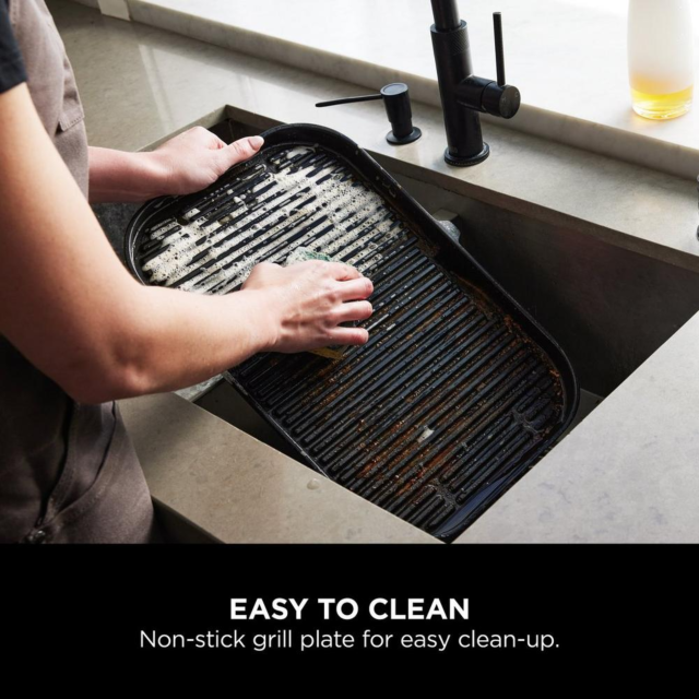 Ninja OG850UK Woodfire Pro Xl Electric Bbq Grill & Smoker - Black/Grey