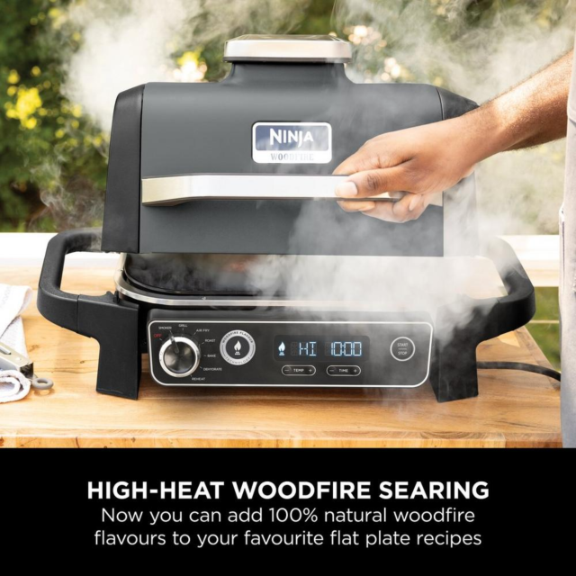 Ninja XSKGRIDPLTEUK Woodfire Electric Bbq Flat Plate - Black