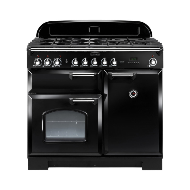 Rangemaster CDL100DFF Classic Deluxe 100 Dual Fuel With Chrome Trim