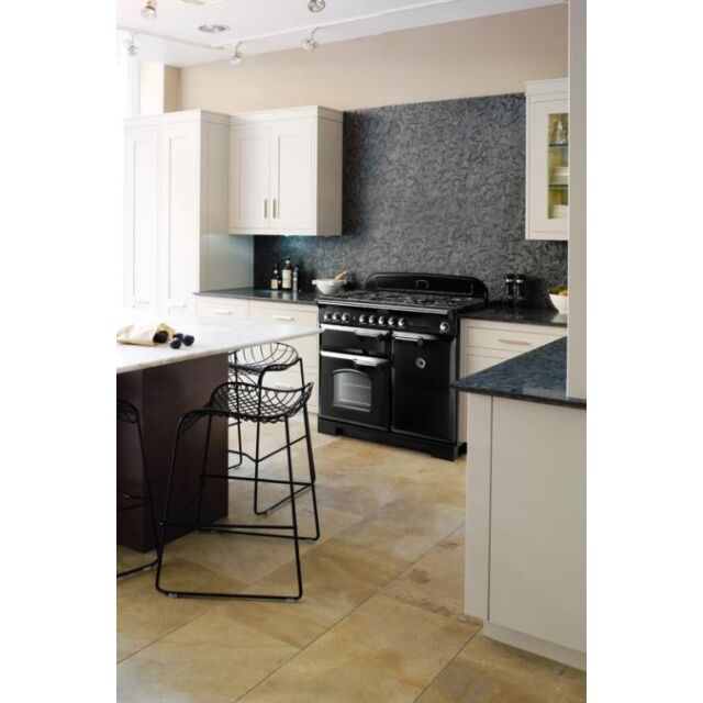 Rangemaster CDL100EIBL/C 100 Cm Electric Induction Classic Deluxe - With Chrome Trim