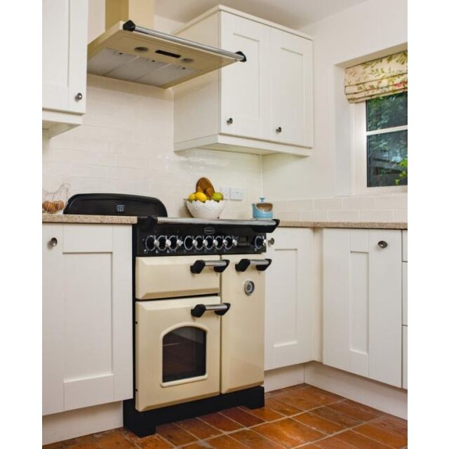 Rangemaster CDL110ECBL/B 110 Cm Electric Ceramic Classic Deluxe - With Brass Trim