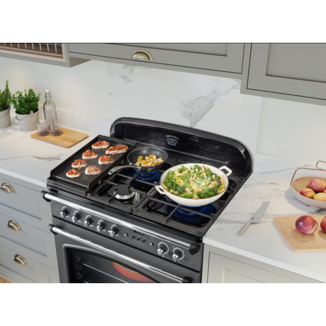 Rangemaster CLAS90FXDFF Classic Fx 90 Dual Fuel With Brass Trim