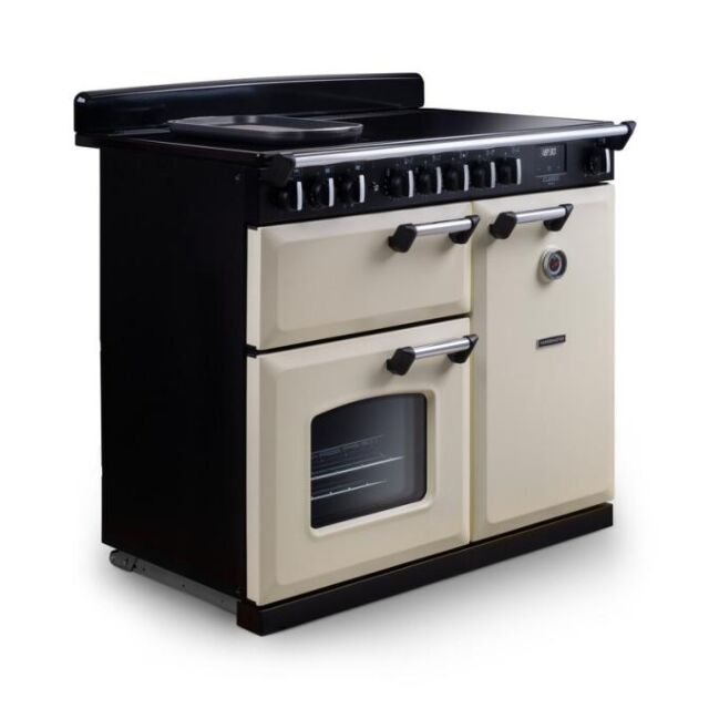 Rangemaster CLDLB110EIPSLT-AB1 Classic Deluxe 110 Induction Slate With Antique Brass Trim