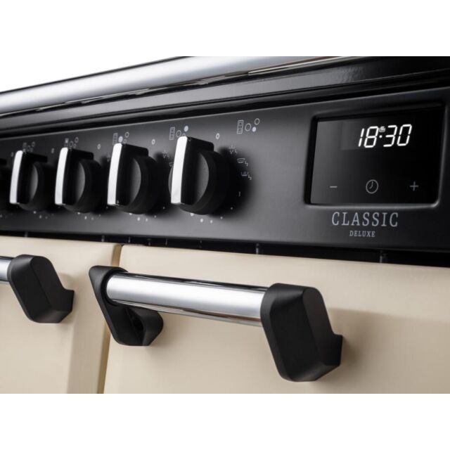 Rangemaster CLDLB110EIPSLT-AB1 Classic Deluxe 110 Induction Slate With Antique Brass Trim