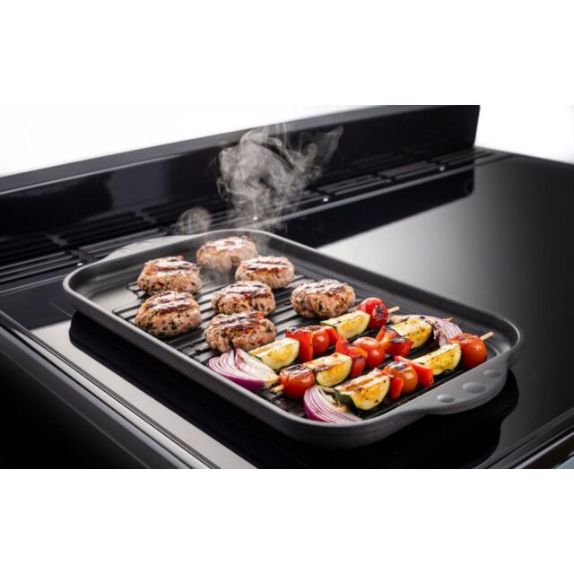 Rangemaster CLDLB110EIPSLT-AB1 Classic Deluxe 110 Induction Slate With Antique Brass Trim