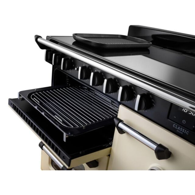 Rangemaster CLDLB110EIPSLT-AB1 Classic Deluxe 110 Induction Slate With Antique Brass Trim
