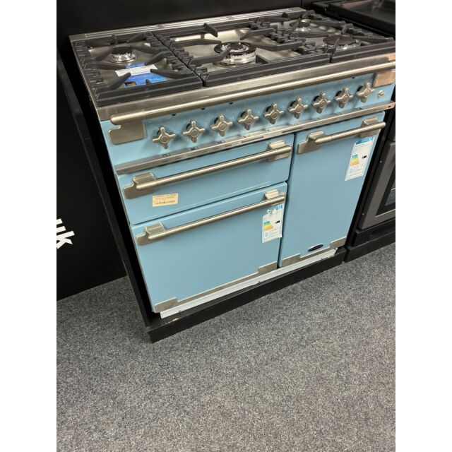 Rangemaster ELS90DFFCA-EX-DISPLAY Elise 90Cm Dual Fuel With Nickel Trim
