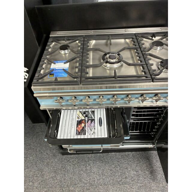 Rangemaster ELS90DFFCA-EX-DISPLAY Elise 90Cm Dual Fuel With Nickel Trim