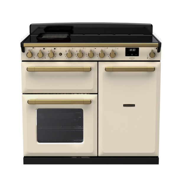 Rangemaster ESDL100EIPPCR/AB1 100Cm Range Cooker Induction Brass Trim