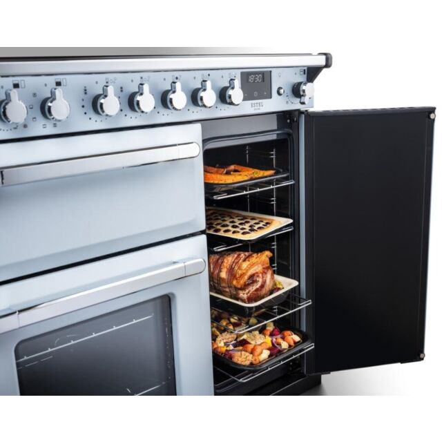 Rangemaster ESDL100EIPPCR/AB1 100Cm Range Cooker Induction Brass Trim