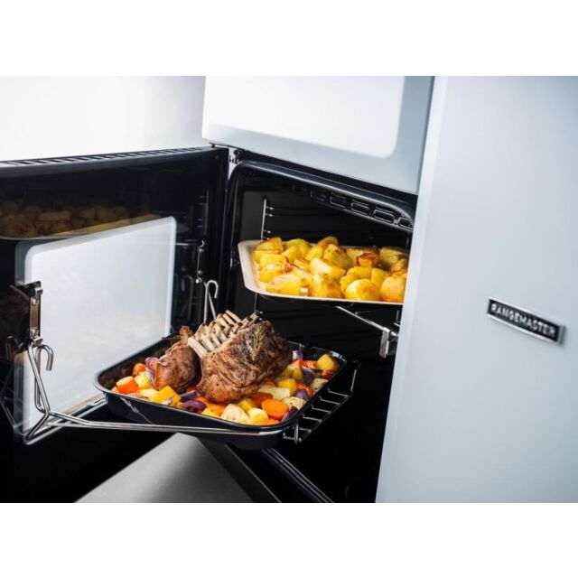 Rangemaster ESDL100EIPPCR/AB1 100Cm Range Cooker Induction Brass Trim