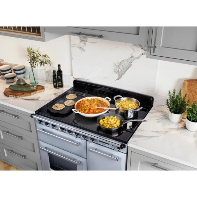 Rangemaster ESDL100EIPPCR/AB1 100Cm Range Cooker Induction Brass Trim