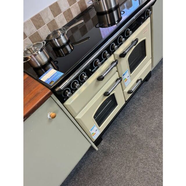 Rangemaster EX-CDL110EICR/C 110 Cm Electric Induction Classic Deluxe - Cream With Chrome Trim