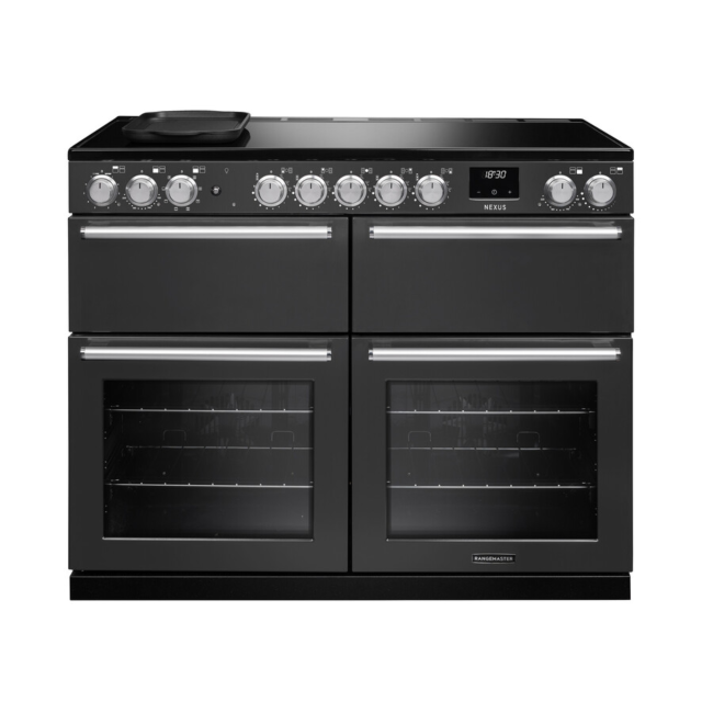 Rangemaster NEXB110EIPSLT/CM1 Nexus 110 Induction Slate With Chrome Trim