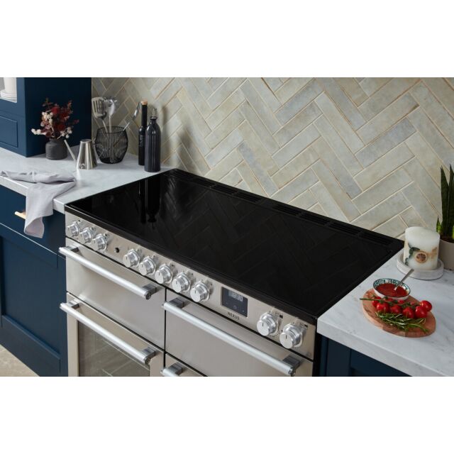 Rangemaster NEXB110EIPSLT/CM1 Nexus 110 Induction Slate With Chrome Trim