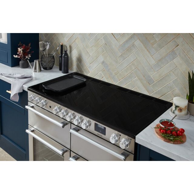 Rangemaster NEXB110EIPSLT/CM1 Nexus 110 Induction Slate With Chrome Trim