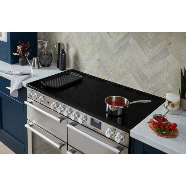Rangemaster NEXB110EIPSLT/CM1 Nexus 110 Induction Slate With Chrome Trim