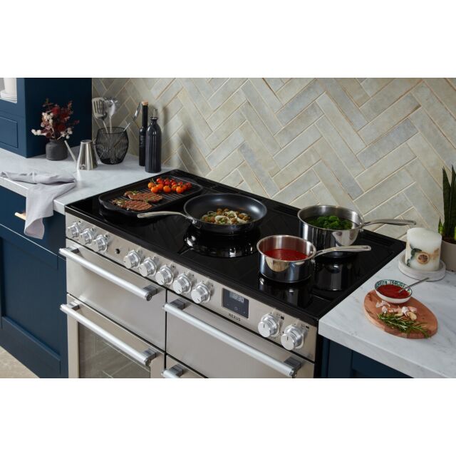 Rangemaster NEXB110EIPSLT/CM1 Nexus 110 Induction Slate With Chrome Trim