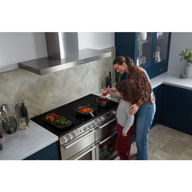 Rangemaster NEXB110EIPSLT/CM1 Nexus 110 Induction Slate With Chrome Trim