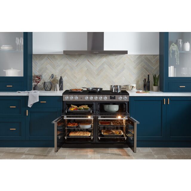 Rangemaster NEXB110EIPSLT/CM1 Nexus 110 Induction Slate With Chrome Trim