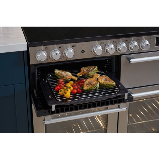 Rangemaster NEXB110EIPSLT/CM1 Nexus 110 Induction Slate With Chrome Trim