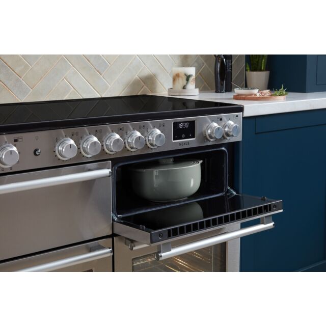 Rangemaster NEXB110EIPSLT/CM1 Nexus 110 Induction Slate With Chrome Trim