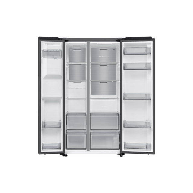 Samsung RS70F64KEFEU 91Cm Side By Side American Fridge Freezer - Black