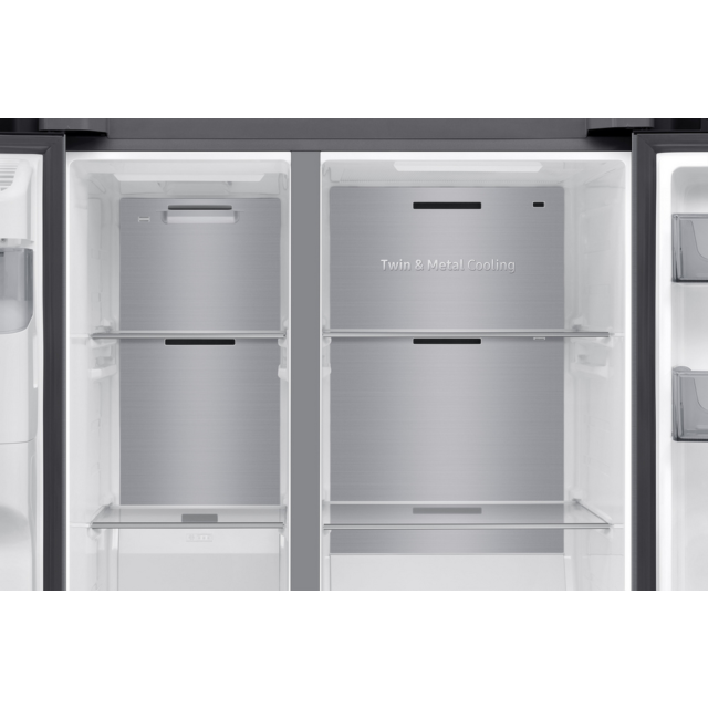 Samsung RS70F66KCTEU 91Cm Side By Side American Fridge Freezer - Silver