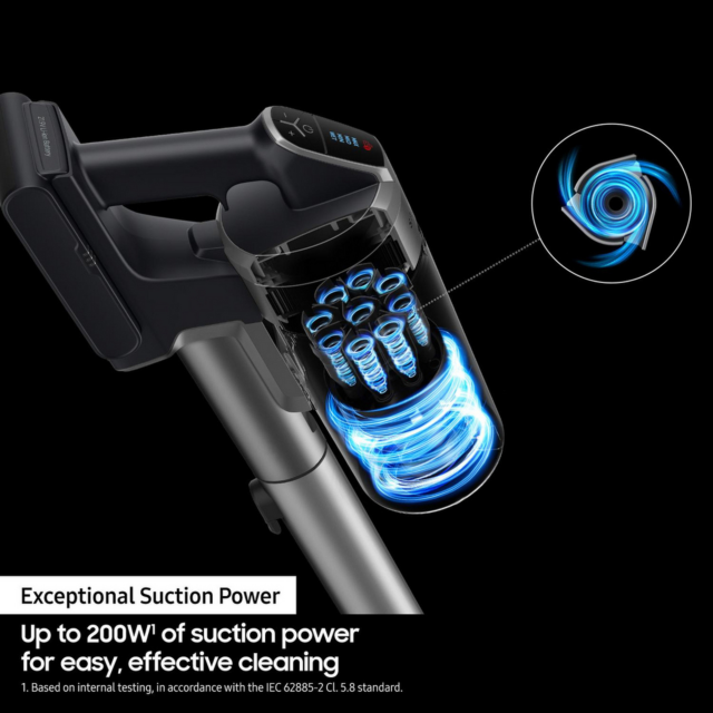 Samsung VS20B75AGR1/EU Jet 75E Pet Cordless Vacuum Cleaner - 60 Minutes Run Time - Mint