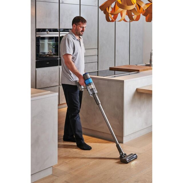 Sebo 95001GB Balance A1 Cordless Stick Vacuum - 48 Minutes Run Time - Basalt Grey/Blue
