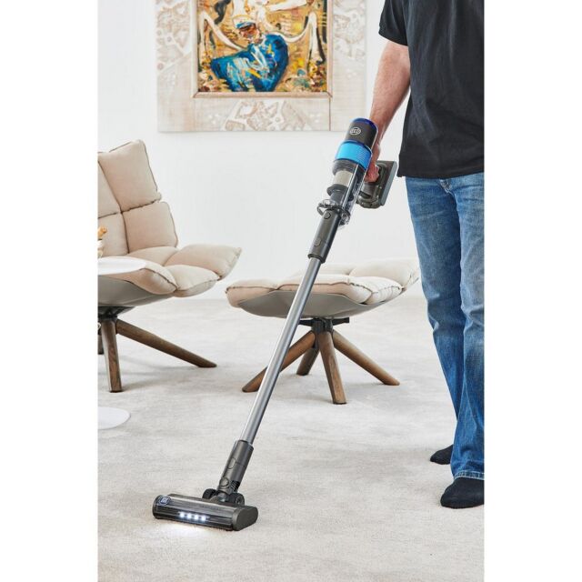 Sebo 95001GB Balance A1 Cordless Stick Vacuum - 48 Minutes Run Time - Basalt Grey/Blue