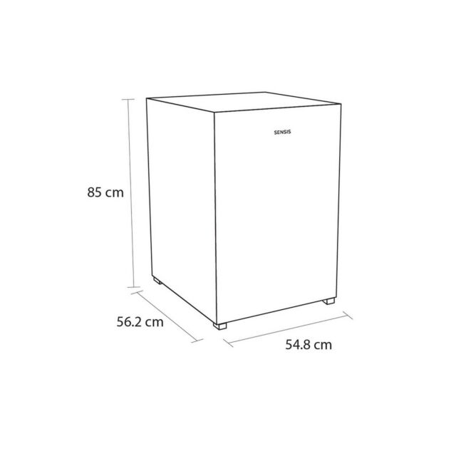 Sensis RFUCF01F54EW 54.8cm Undercounter Fridge with icebox - White