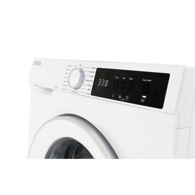 Sensis WMF01814AW 8Kg 1400 Spin Washing Machine - White