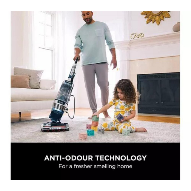 Shark AZ3000UKT Shark Stratos Xl Anti Hair Wrap Plus Anti-Odour Upright Vacuum - Navy Blue