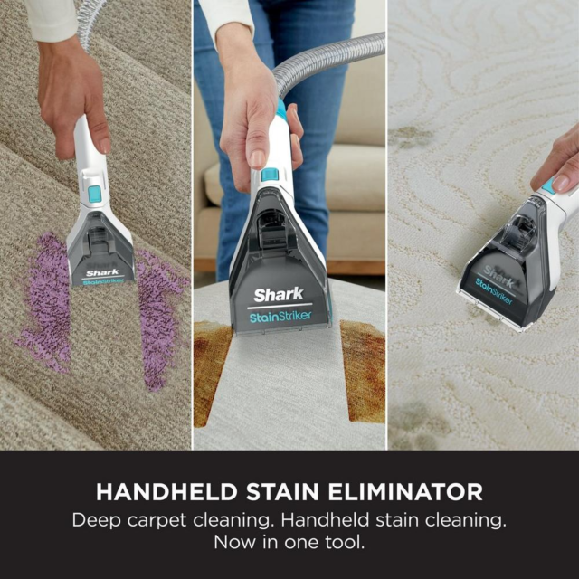 Shark EX200UK Carpetxpert Deep Carpet Cleaner With Built-In Stainstriker - Rotator White