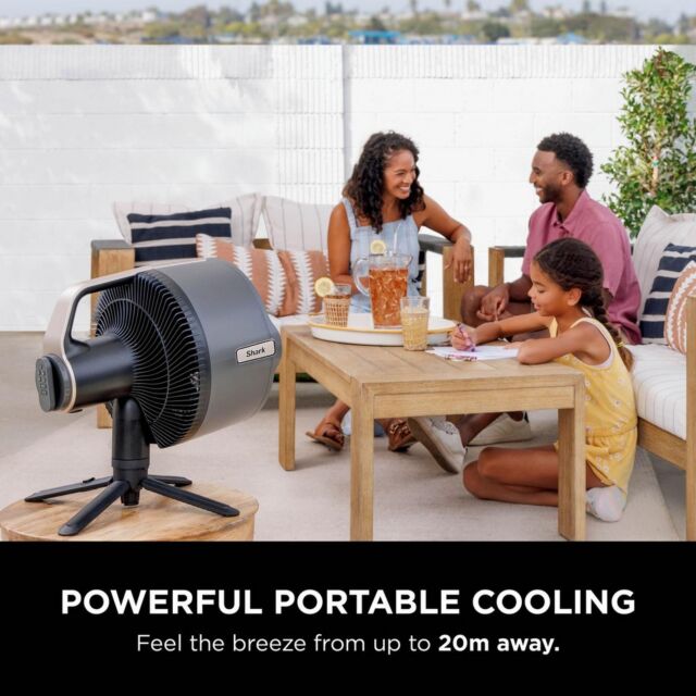 Shark FA300UK 307FA300UK Shark FlexBreeze Pro Mist Indoor + Outdoor Fan + Outdoor Misting System - D