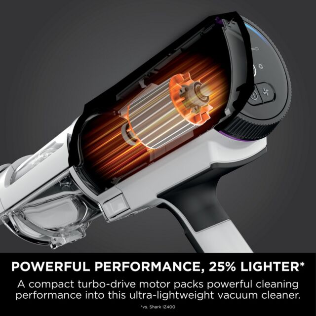 Shark IW4621UKT Detect Clean + Empty Cordless Pet Vacuum Cleaner - 60 Minutes Run Time - White