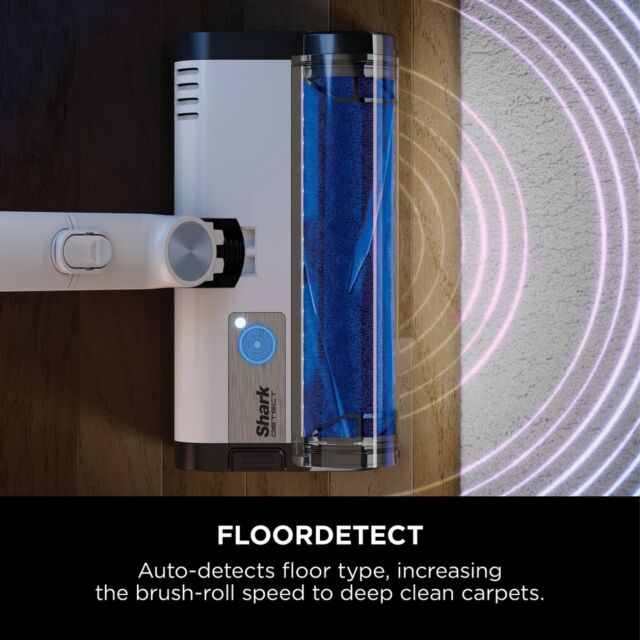 Shark IW4621UKT Detect Clean + Empty Cordless Pet Vacuum Cleaner - 60 Minutes Run Time - White