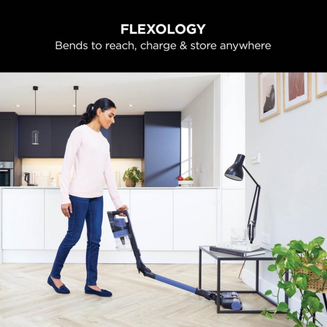 Shark IZ202UK Cordless Stick Vacuum Cleaner - 40 Minutes Run Time - Blue