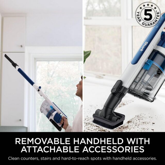 Shark IZ380UK PowerPro Cordless Stick Vacuum Cleaner - 60 Minutes Run Time - Navy Metallic