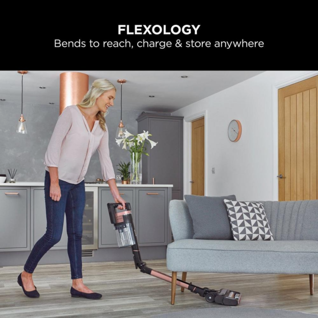 Shark IZ400UK Stratos Cordless Stick Vacuum Cleaner - 60 Minutes Run Time - Gold